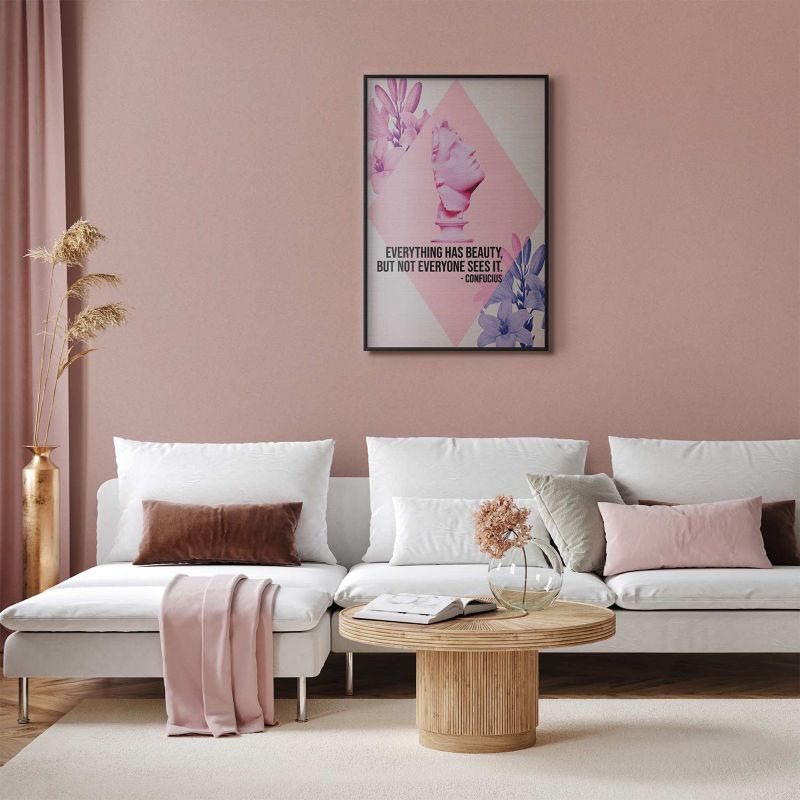 Plakat Artgeist Konfucjusz o Pięknie 60x90 cm z ramą czarną 1 szt