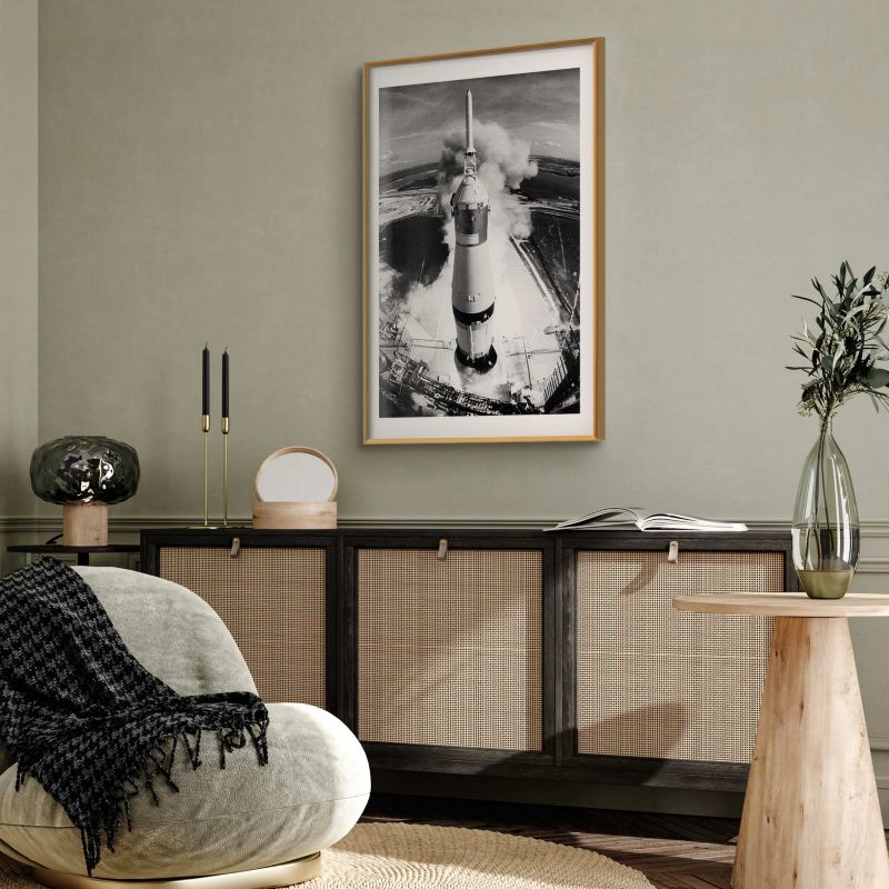 Plakat Artgeist Kosmiczna prędkość 21x30 cm z ramą złotą 1 szt