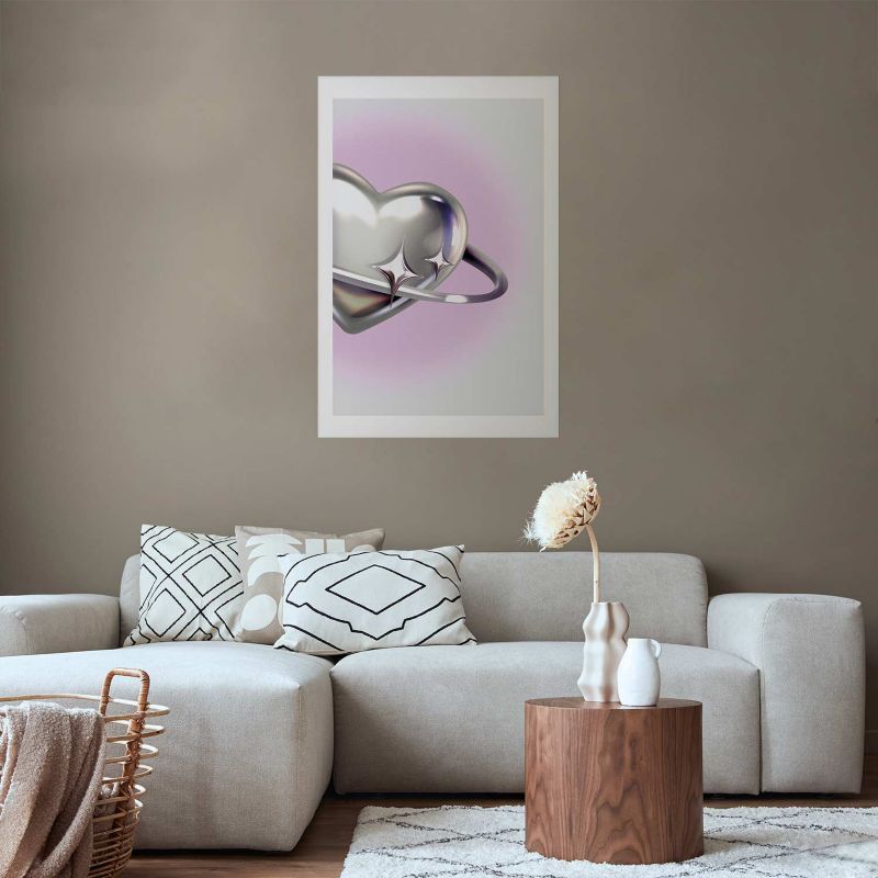 Plakat Artgeist Kosmiczne Serce 21x30 cm bez ramy 1 szt