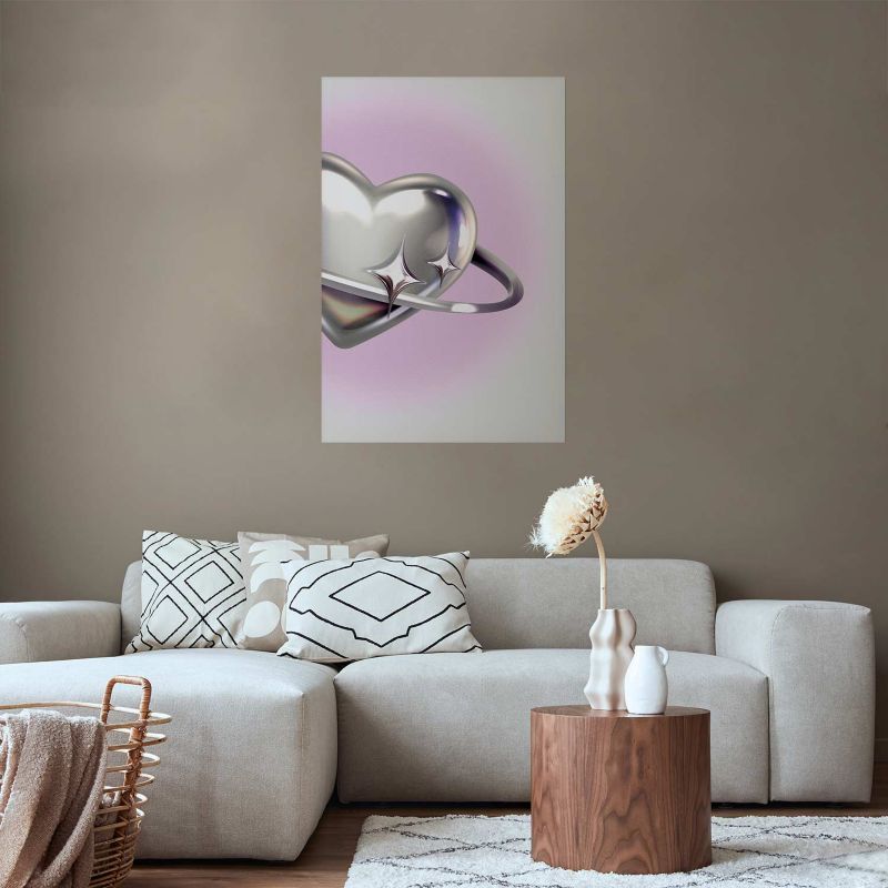 Plakat Artgeist Kosmiczne Serce 21x30 cm bez ramy 1 szt