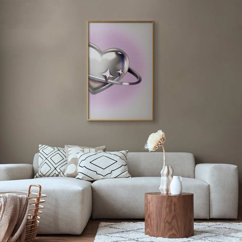 Plakat Artgeist Kosmiczne Serce 29,7x42 cm z ramą złotą 1 szt