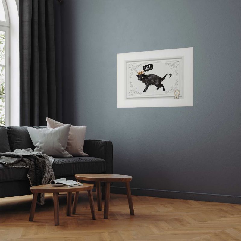Plakat Artgeist Kot w koronie 30x21 cm bez ramy 1 szt