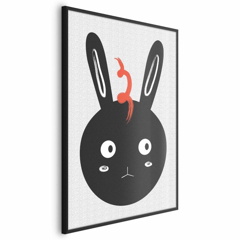 Plakat Artgeist Królik widzi wszystko 29,7x42 cm z ramą czarną 1 szt