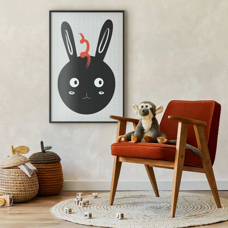 Plakat Artgeist Królik widzi wszystko 29,7x42 cm z ramą czarną 1 szt