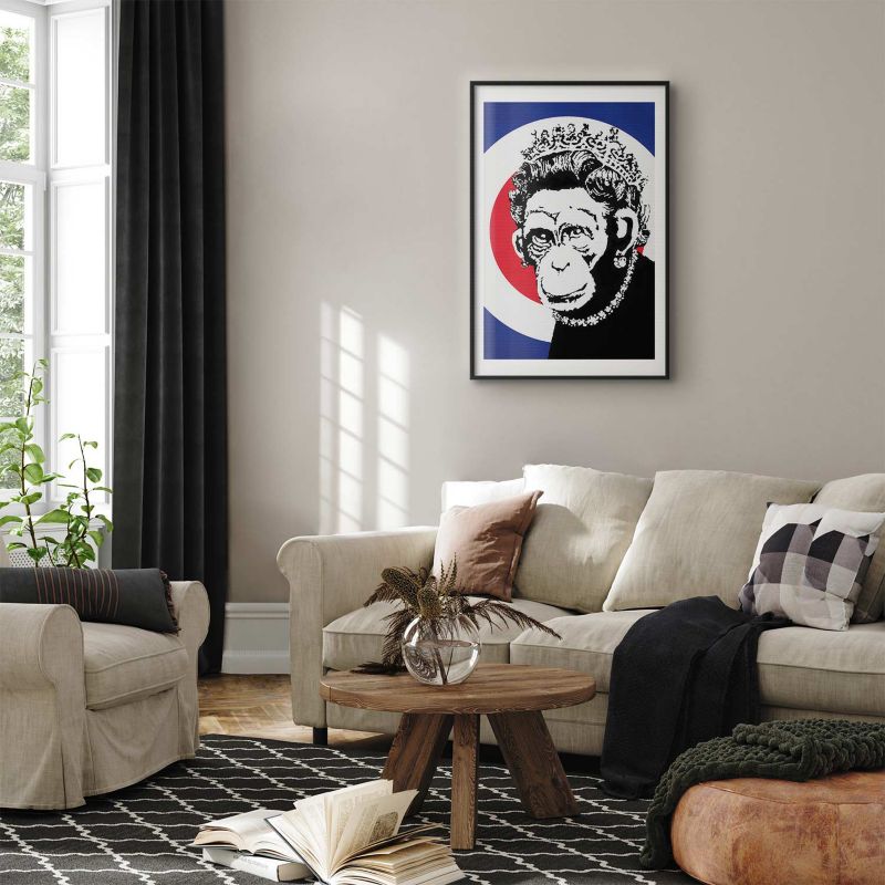 Plakat Artgeist Królowa małp 21x30 cm z ramą czarną 1 szt