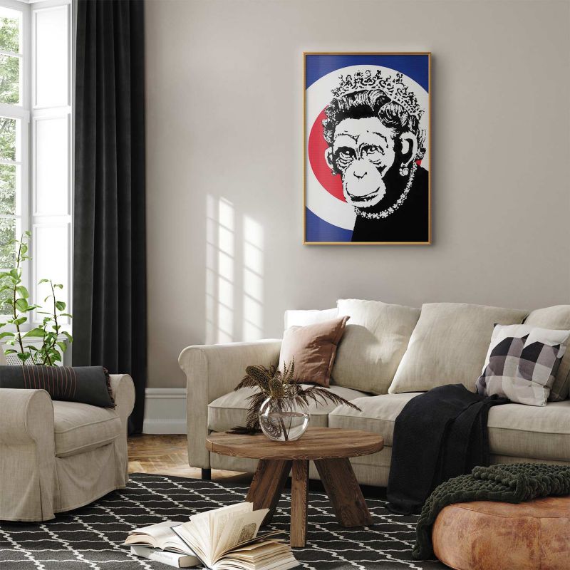 Plakat Artgeist Królowa małp 60x90 cm z ramą złotą 1 szt