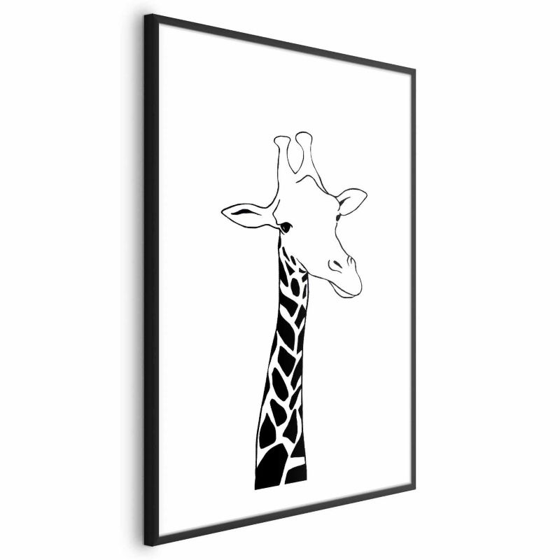 Plakat Artgeist Kraciasta szyja 21x30 cm z ramą czarną 1 szt