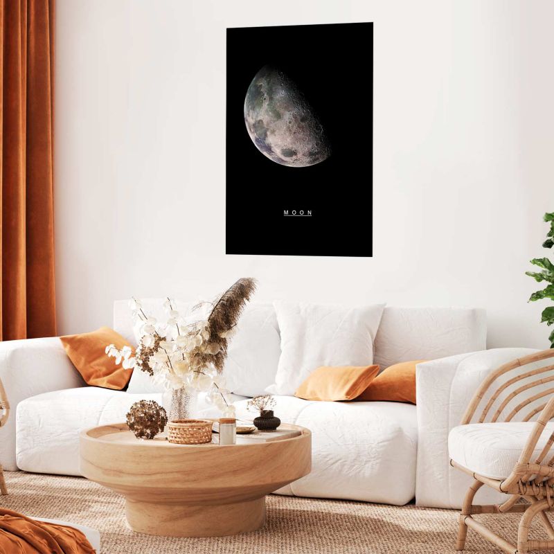 Plakat Artgeist Księżyc 60x90 cm bez ramy 1 szt