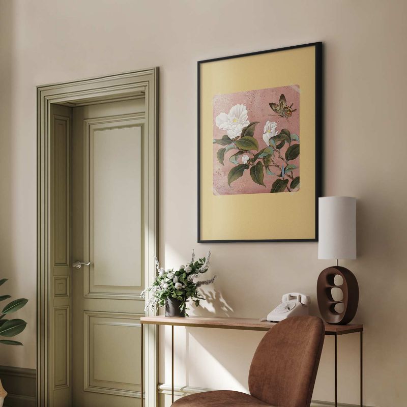 Plakat Artgeist Kwiat azalii 21x30 cm z ramą czarną 1 szt