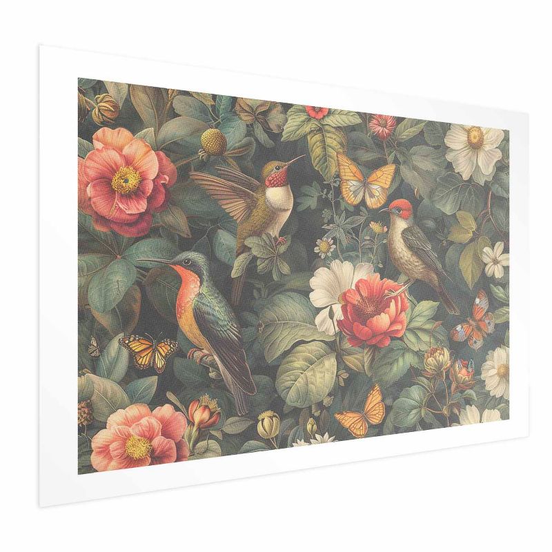 Plakat Artgeist Kwiaty i motyle 60x40 cm bez ramy 1 szt