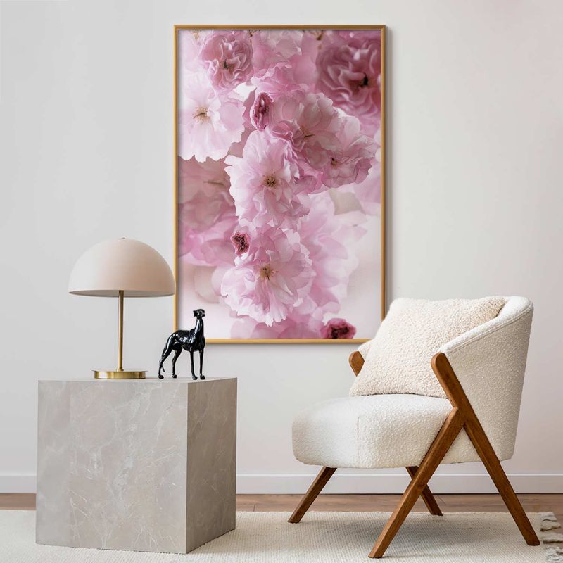Plakat Artgeist Kwiecista mgła 40x60 cm z ramą złotą 1 szt