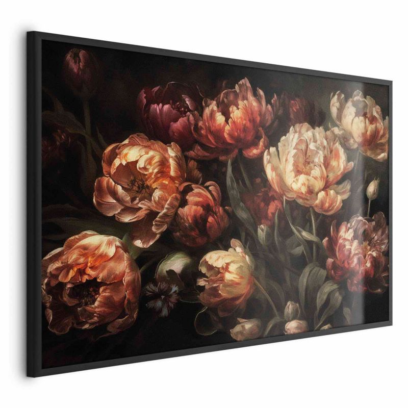 Plakat Artgeist Kwitnące tulipany 60x40 cm z ramą czarną 1 szt