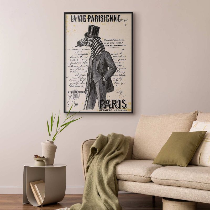 Plakat Artgeist La Vie Parisienne 21x30 cm z ramą czarną 1 szt