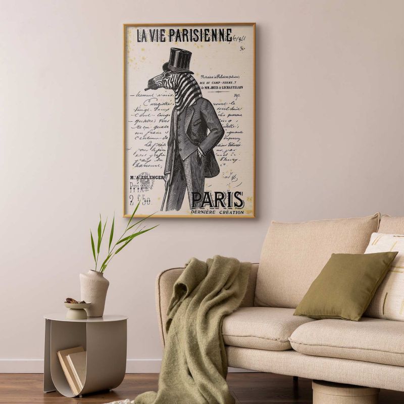 Plakat Artgeist La Vie Parisienne 21x30 cm z ramą złotą 1 szt