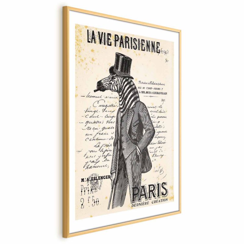 Plakat Artgeist La Vie Parisienne 21x30 cm z ramą złotą 1 szt