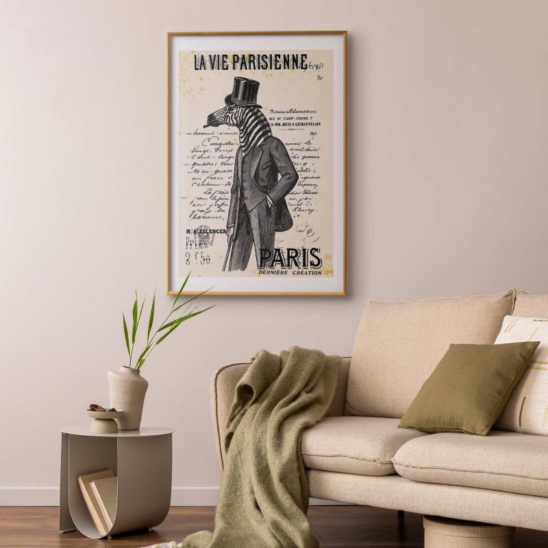 Plakat Artgeist La Vie Parisienne 29,7x42 cm z ramą złotą 1 szt