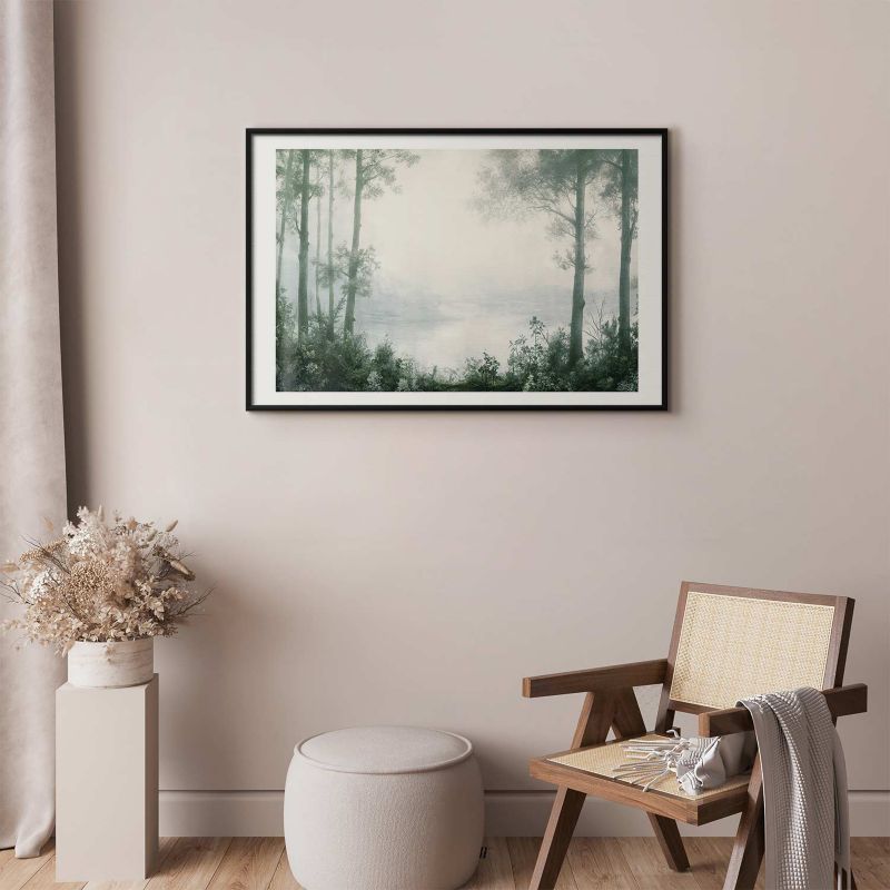 Plakat Artgeist Lasek i staw 30x21 cm z ramą czarną 1 szt