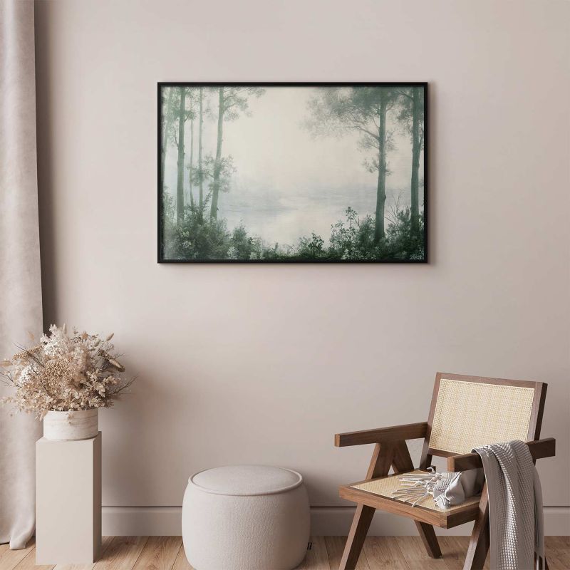 Plakat Artgeist Lasek i staw 90x60 cm z ramą czarną 1 szt