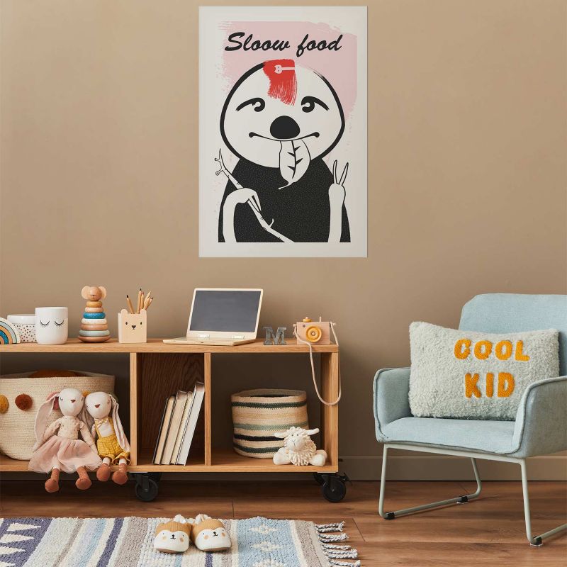 Plakat Artgeist Leniwiec trendsetter 40x60 cm bez ramy 1 szt