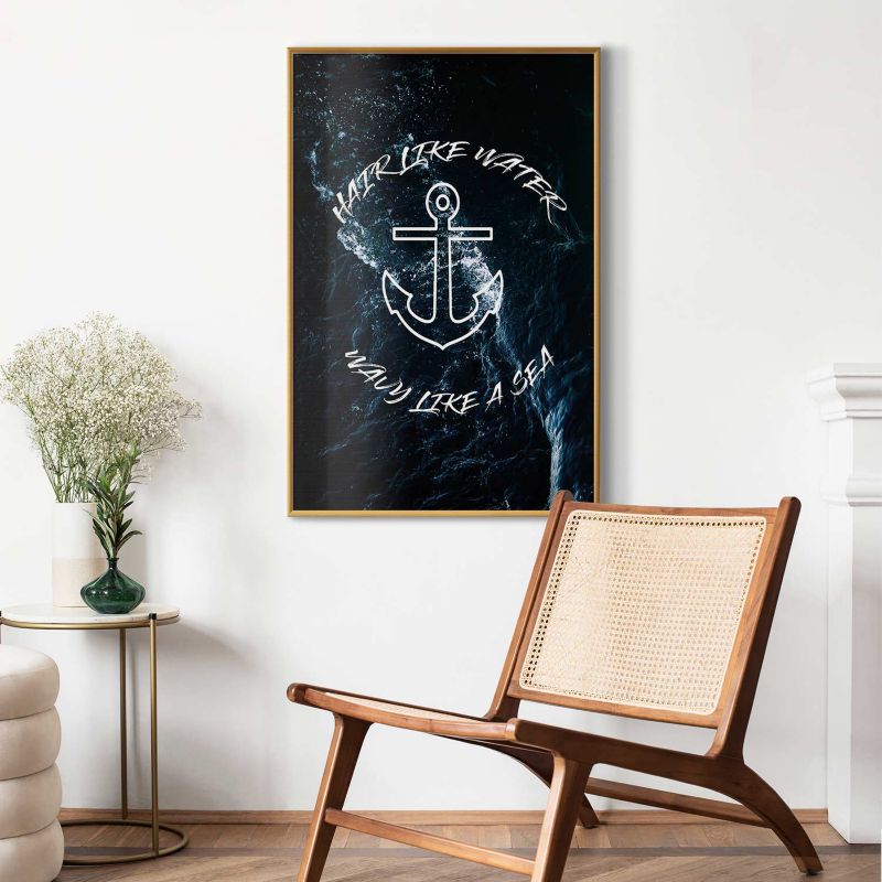 Plakat Artgeist Like Water 60x90 cm z ramą złotą 1 szt