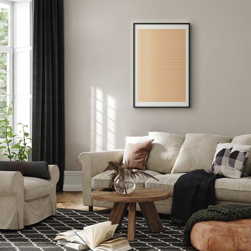 Plakat Artgeist Linie i szum 29,7x42 cm z ramą czarną 1 szt