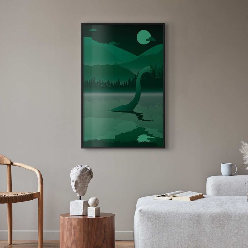 Plakat Artgeist Loch Ness 21x30 cm z ramą czarną 1 szt