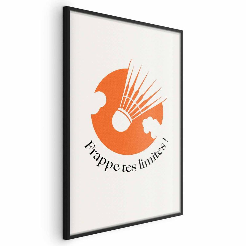 Plakat Artgeist Lotka na tle pomarańczu 21x30 cm z ramą czarną 1 szt