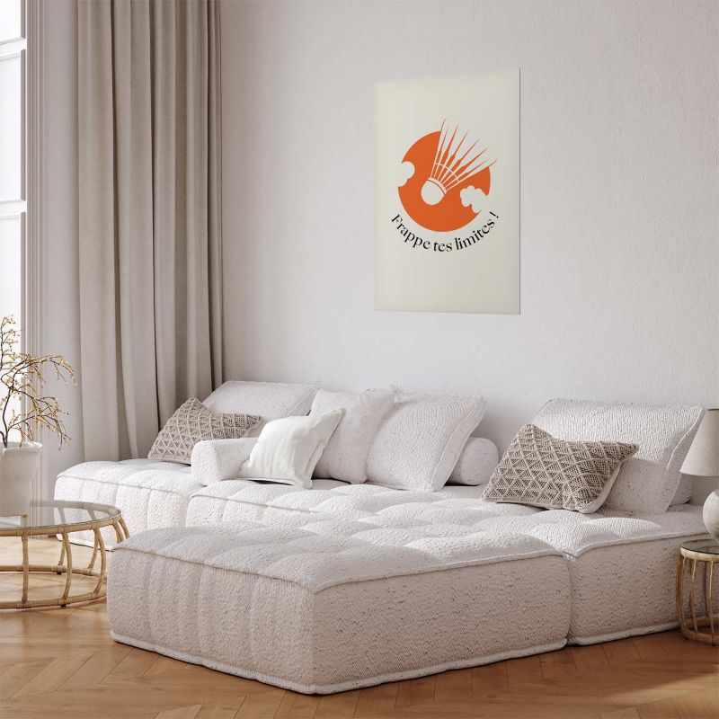 Plakat Artgeist Lotka na tle pomarańczu 40x60 cm bez ramy 1 szt