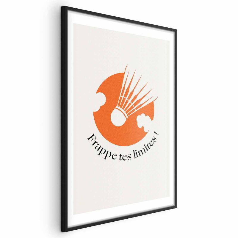 Plakat Artgeist Lotka na tle pomarańczu 60x90 cm z ramą czarną 1 szt