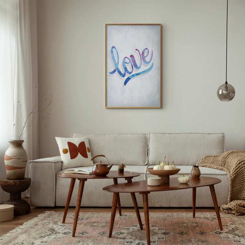 Plakat Artgeist Love 60x90 cm z ramą złotą 1 szt