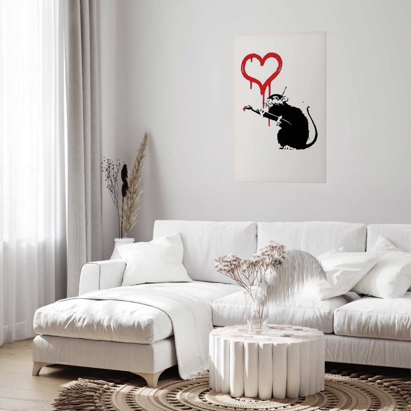 Plakat Artgeist Love Rat 60x90 cm bez ramy 1 szt