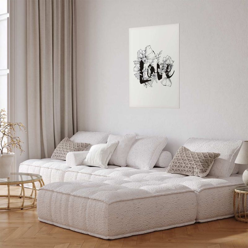 Plakat Artgeist Love w kwiatach 40x60 cm bez ramy 1 szt
