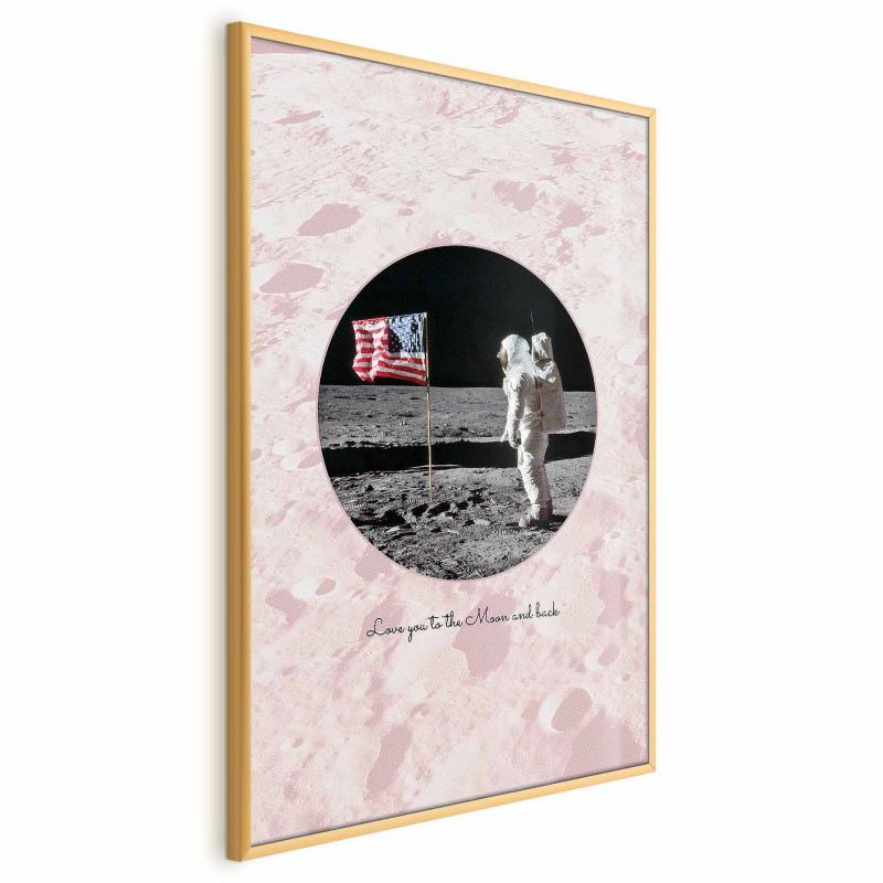 Plakat Artgeist Love You 60x90 cm z ramą złotą 1 szt
