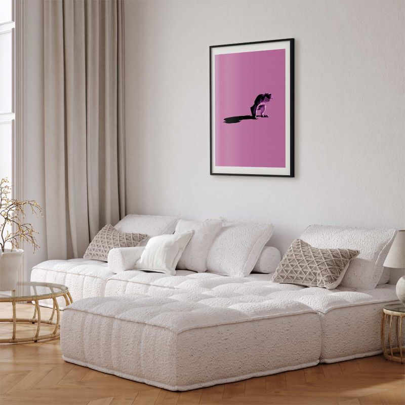 Plakat Artgeist Mała małpka 21x30 cm z ramą czarną 1 szt