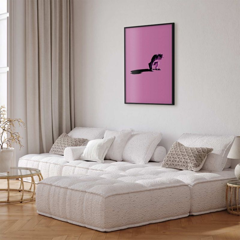 Plakat Artgeist Mała małpka 60x90 cm z ramą czarną 1 szt
