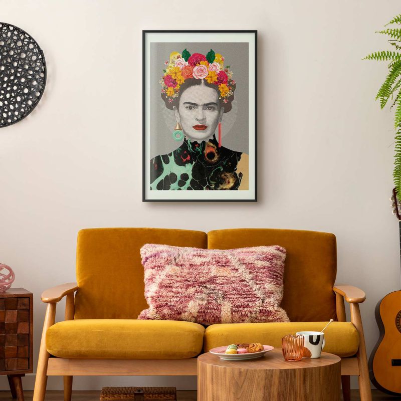 Plakat Artgeist Majestatyczna Frida 60x90 cm z ramą czarną 1 szt