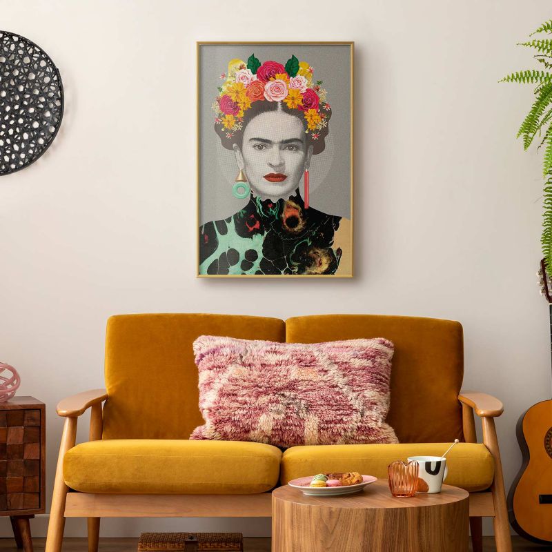 Plakat Artgeist Majestatyczna Frida 60x90 cm z ramą złotą 1 szt