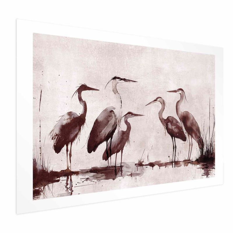Plakat Artgeist Malowane czaple 42x29,7 cm bez ramy 1 szt