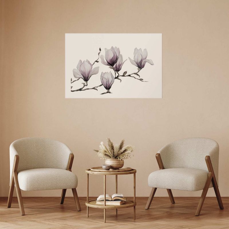 Plakat Artgeist Malowane magnolie 42x29,7 cm bez ramy 1 szt