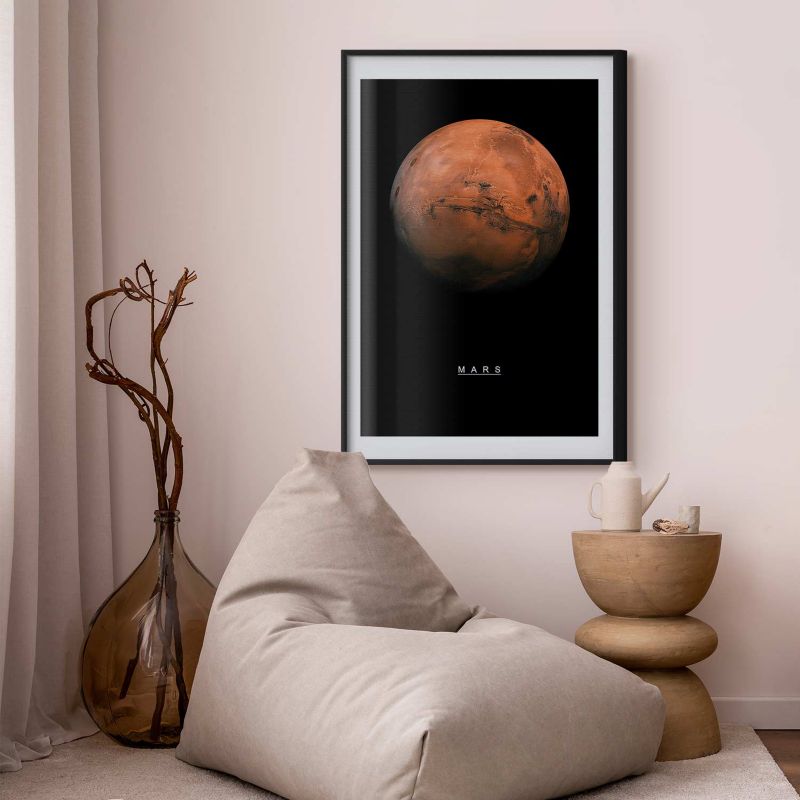 Plakat Artgeist Mars 21x30 cm z ramą czarną 1 szt