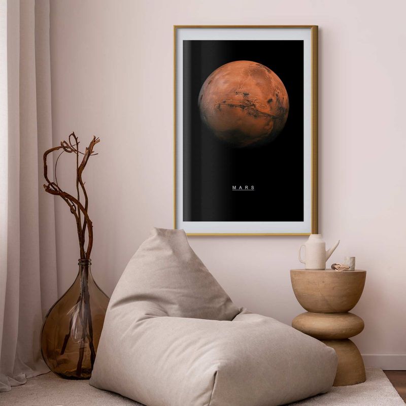 Plakat Artgeist Mars 40x60 cm z ramą złotą 1 szt
