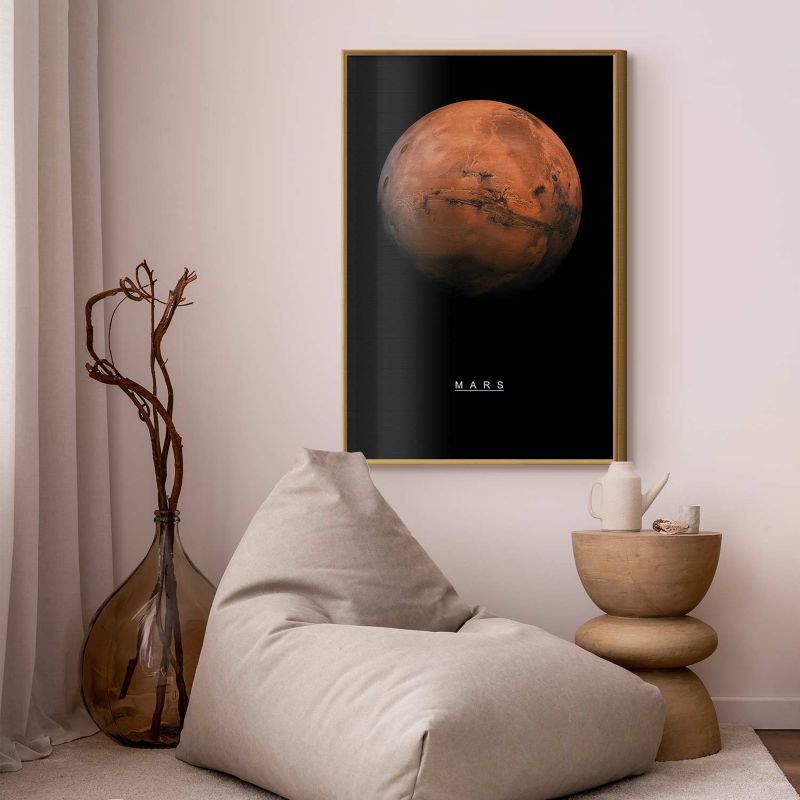 Plakat Artgeist Mars 60x90 cm z ramą złotą 1 szt