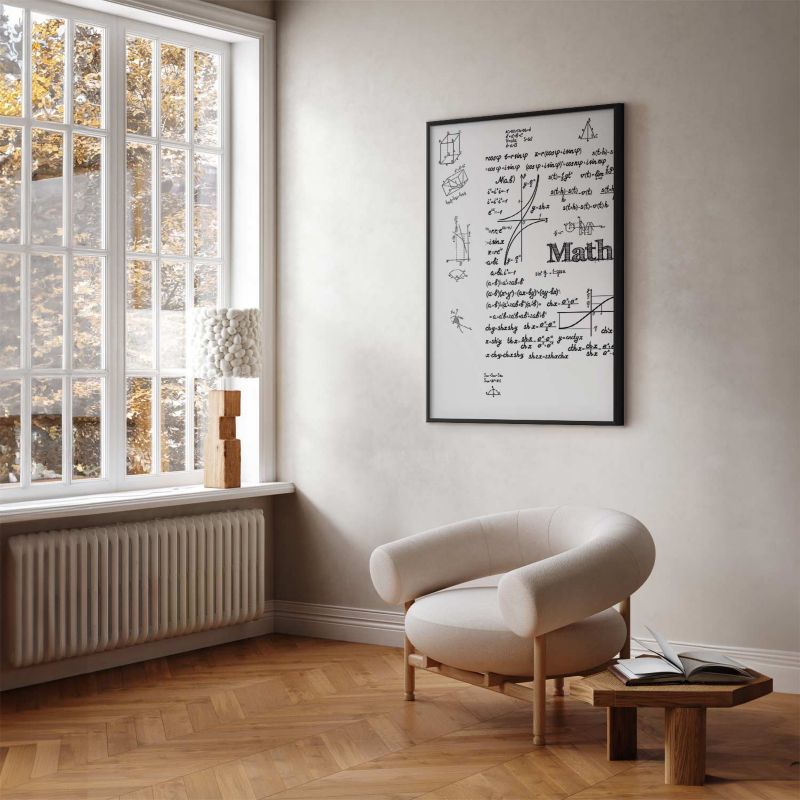 Plakat Artgeist Matematyka 21x30 cm z ramą czarną 1 szt