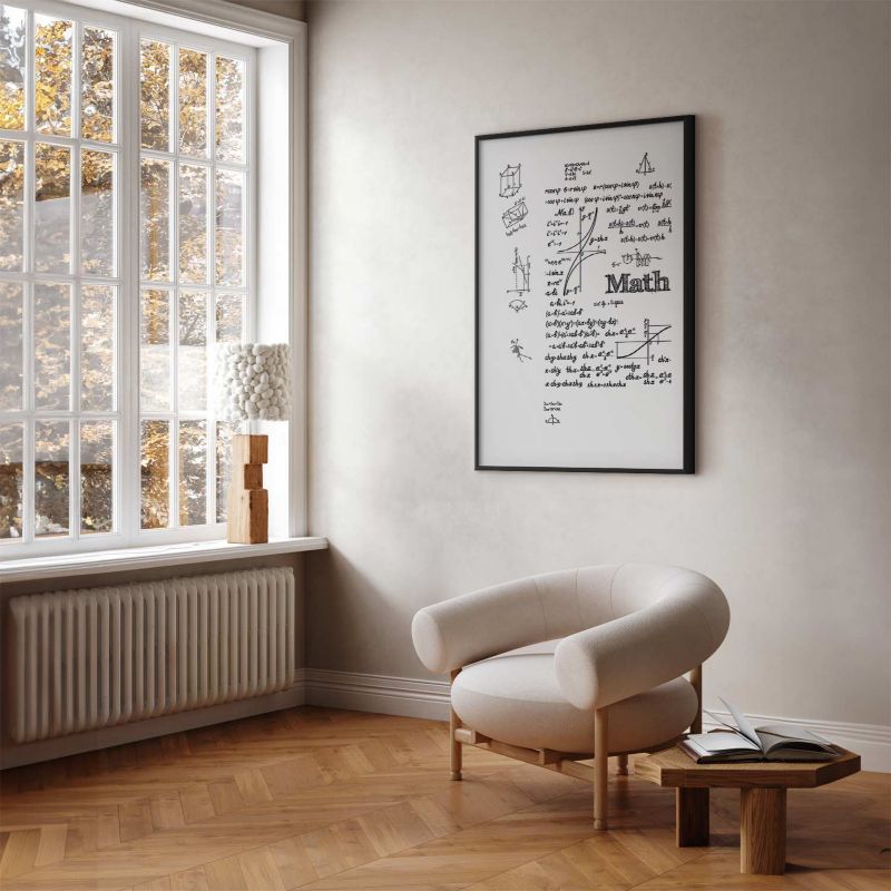 Plakat Artgeist Matematyka 29,7x42 cm z ramą czarną 1 szt