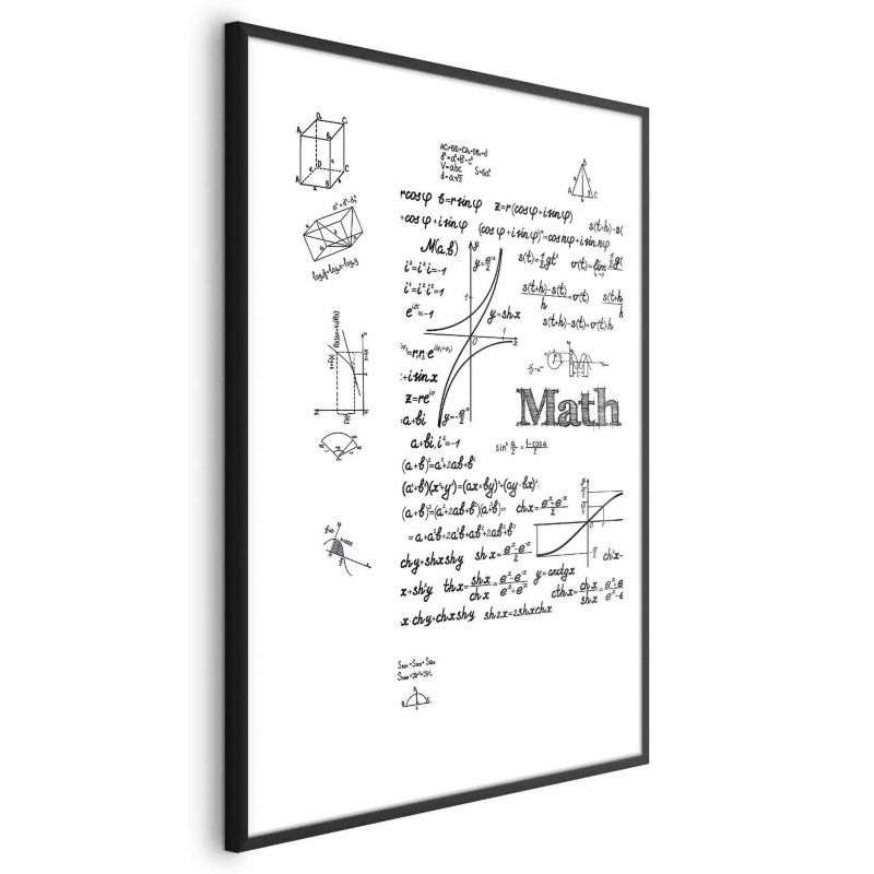 Plakat Artgeist Matematyka 60x90 cm z ramą czarną 1 szt