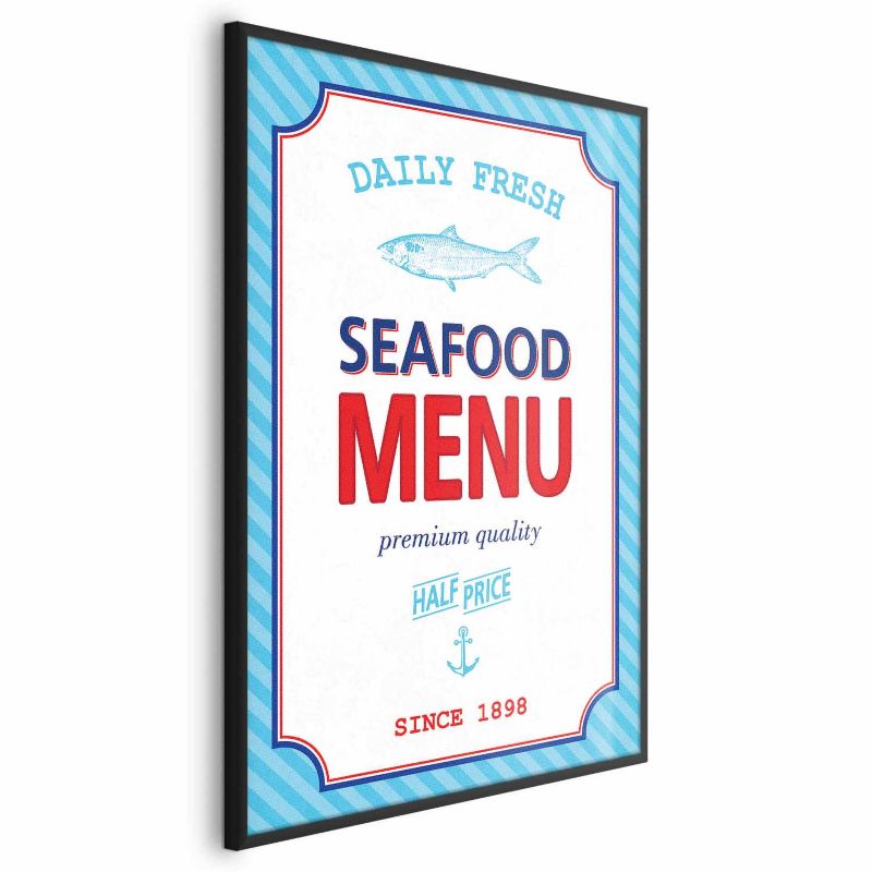 Plakat Artgeist Menu 29,7x42 cm z ramą czarną 1 szt