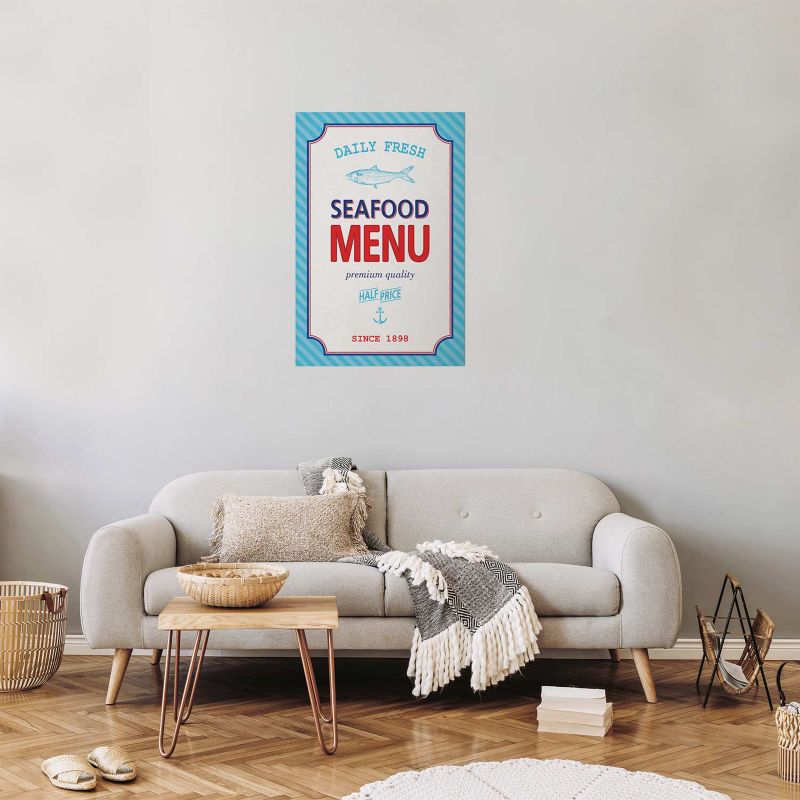 Plakat Artgeist Menu 60x90 cm bez ramy 1 szt