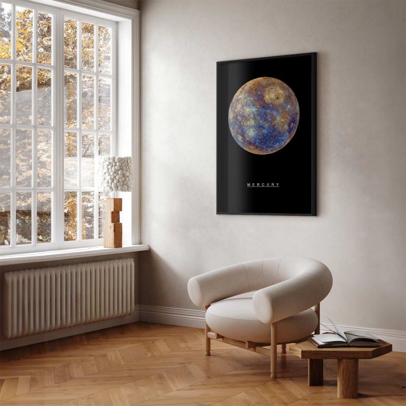 Plakat Artgeist Merkury 60x90 cm z ramą czarną 1 szt