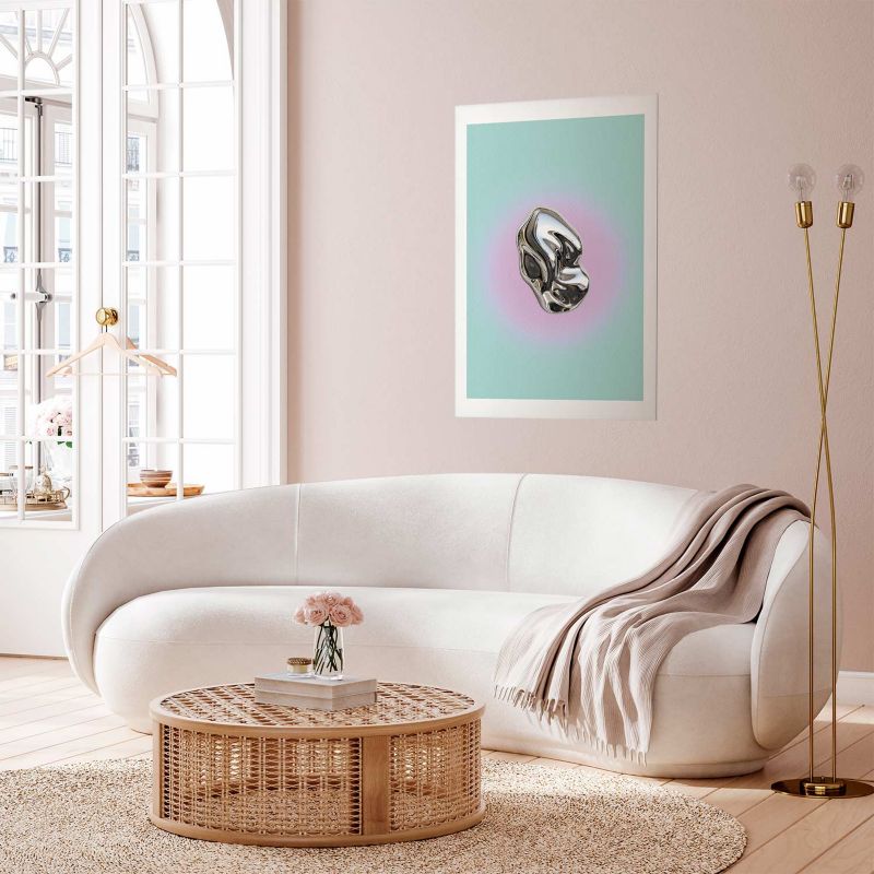 Plakat Artgeist Metaliczna Forma 21x30 cm bez ramy 1 szt