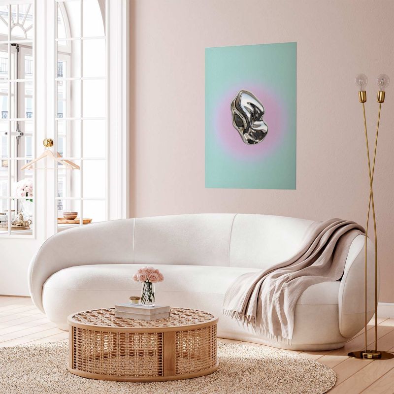Plakat Artgeist Metaliczna Forma 29,7x42 cm bez ramy 1 szt